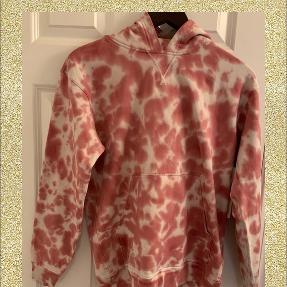 lululemon athletica Tops - Lululemon All Yours Hoodie - NWT - Size 6 - Marmoleado Tie Dye Brier Rose